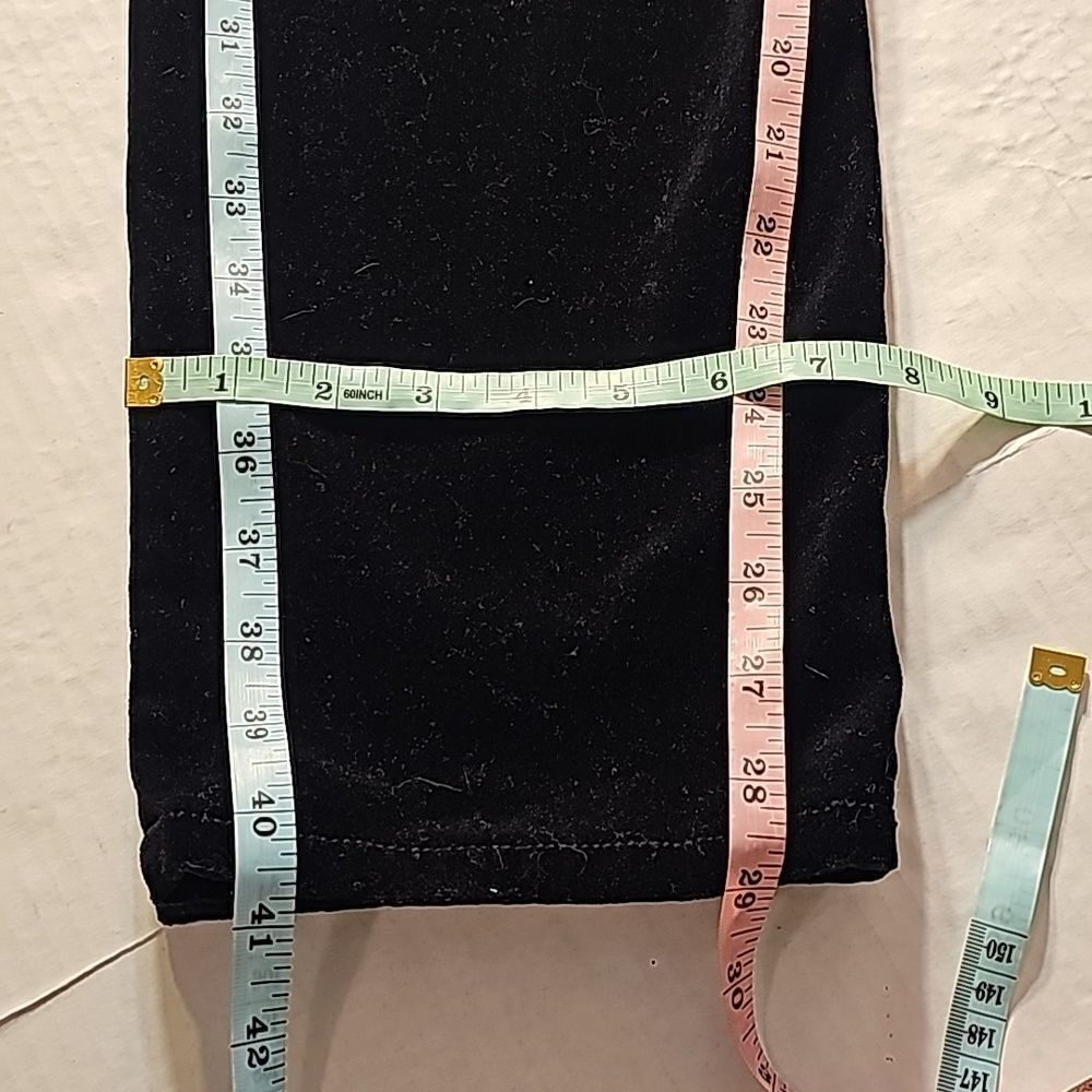 Black 5 pocket velvet like pants by "Well Worn" size 16/36 - Picture 9 of 9